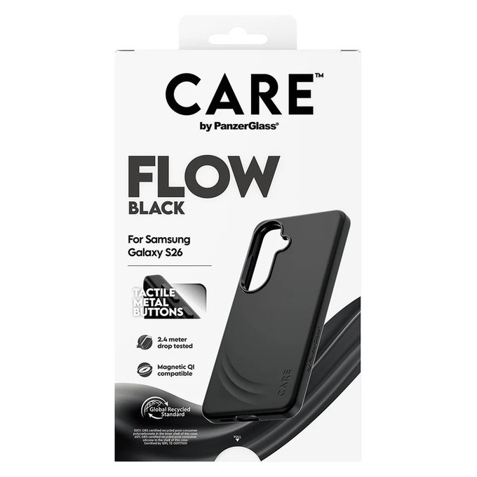 Tok FLOW QI-val Samsung Galaxy S26 készülékhez, Fekete, PanzerGlass