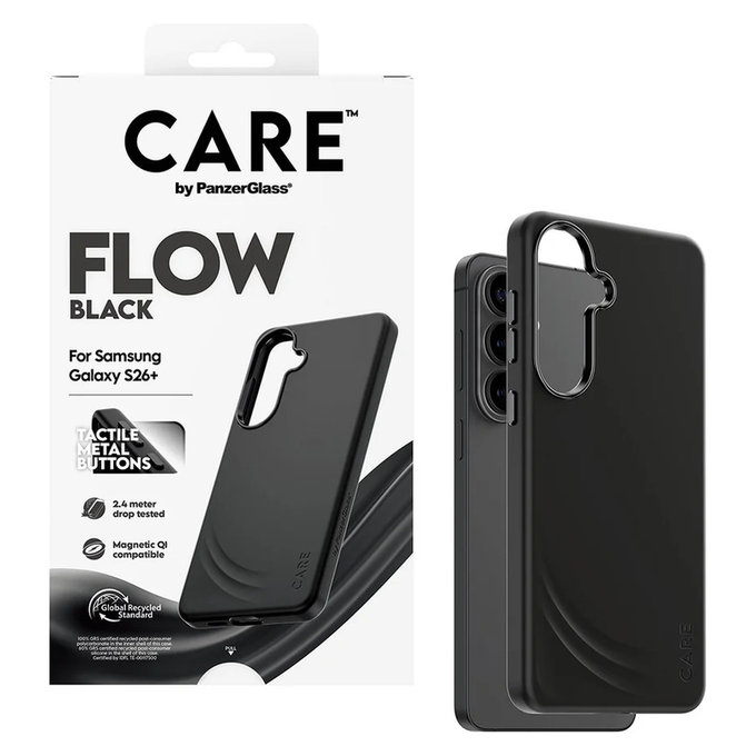 Tok FLOW QI-val Samsung Galaxy S26+ készülékhez, Fekete, PanzerGlass