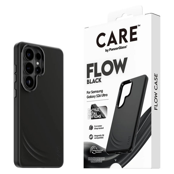 Tok FLOW QI-val Samsung Galaxy S26 Ultra készülékhez, Fekete, PanzerGlass