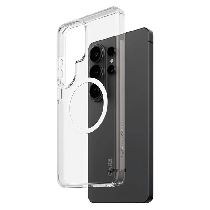 Tok Urban Explorer fehér QI-val Samsung Galaxy S26 Ultra készülékhez, Átlátszó, PanzerGlass