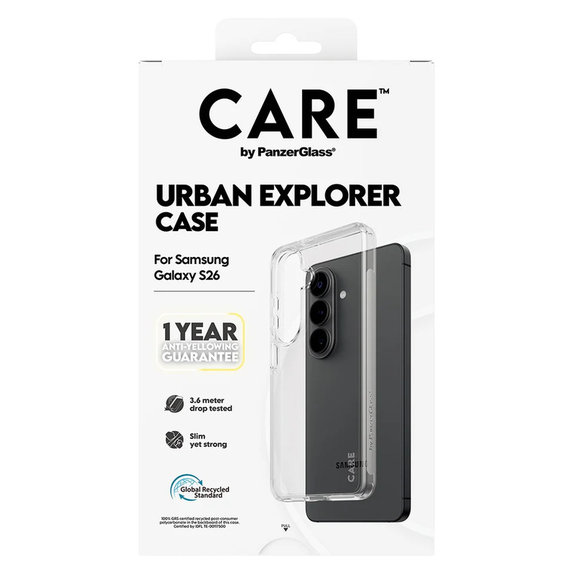 Tok Urban Explorer Samsung Galaxy S26 készülékhez, Transaparentná, PanzerGlass