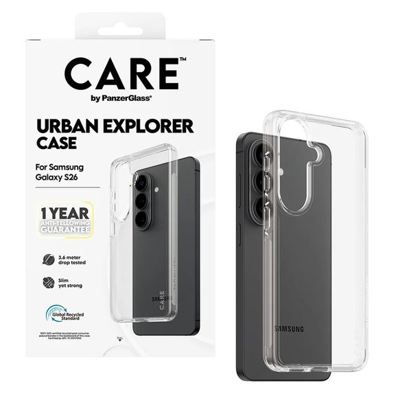 Tok Urban Explorer Samsung Galaxy S26 készülékhez, Transaparentná, PanzerGlass