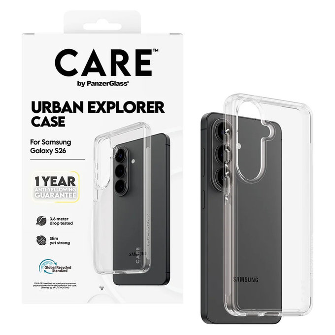 Tok Urban Explorer Samsung Galaxy S26 készülékhez, Transaparentná, PanzerGlass