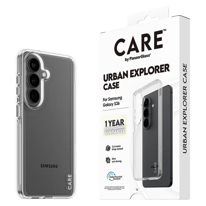 Tok Urban Explorer Samsung Galaxy S26 készülékhez, Transaparentná, PanzerGlass