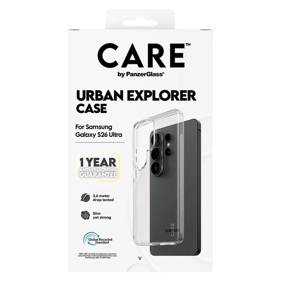 Tok Urban Explorer Samsung Galaxy S26 Urban Ultra, Transaparentná, PanzerGlass