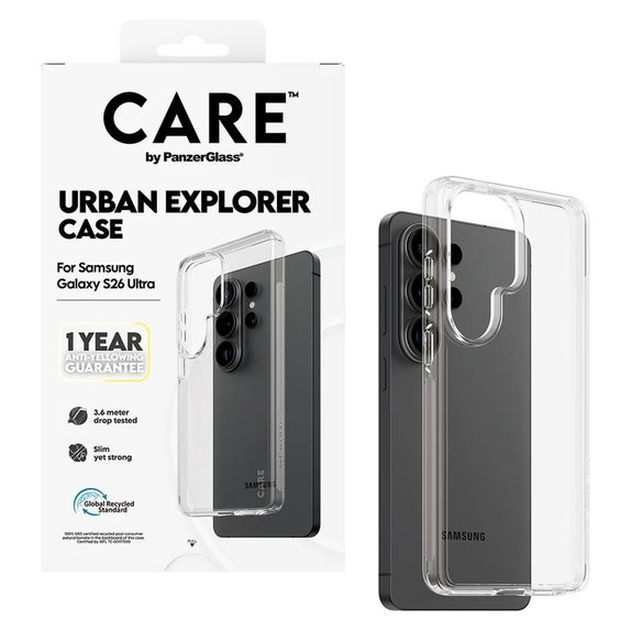 Tok Urban Explorer Samsung Galaxy S26 Urban Ultra, Transaparentná, PanzerGlass