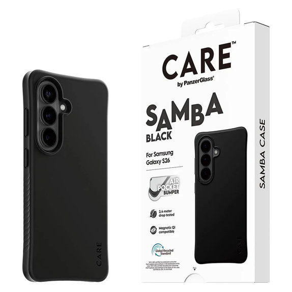 Tok Samba QI-val Samsung Galaxy S26 készülékhez, Fekete, PanzerGlass