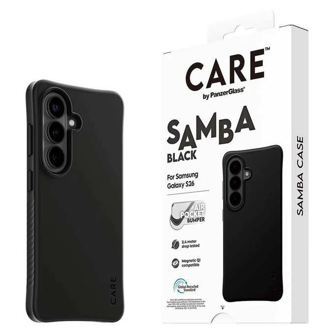 Tok Samba QI-val Samsung Galaxy S26 készülékhez, Fekete, PanzerGlass