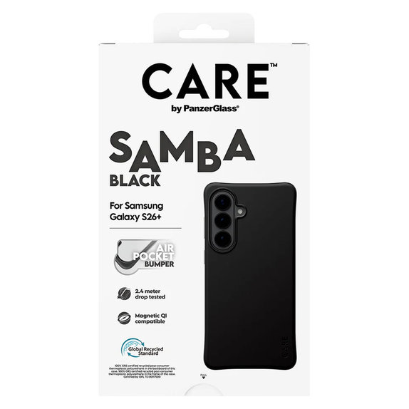 Tok Samba QI-val Samsung Galaxy S26+ készülékhez, Fekete, PanzerGlass