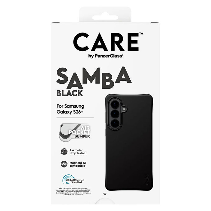 Tok Samba QI-val Samsung Galaxy S26+ készülékhez, Fekete, PanzerGlass