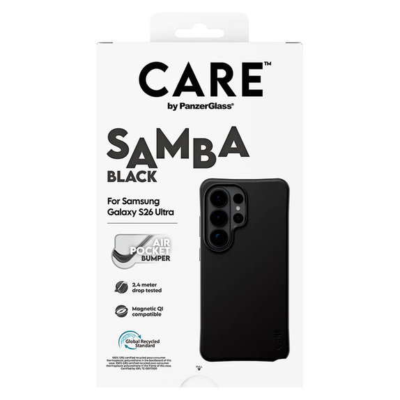 Tok Samba QI-val Samsung Galaxy S26 Ultra készülékhez, Fekete, PanzerGlass