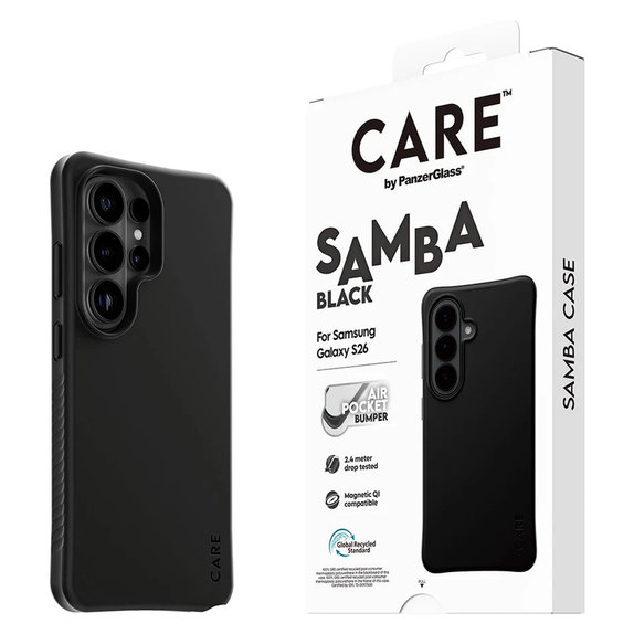 Tok Samba QI-val Samsung Galaxy S26 Ultra készülékhez, Fekete, PanzerGlass