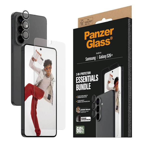 Bundle Essentials 2 az 1-ben Samsung S26+ készülékhez, PanzerGlass