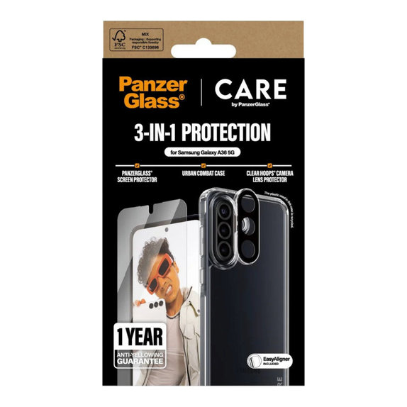 Bundle 3 az 1-ben Samsung A36 5G készülékhez, CARE