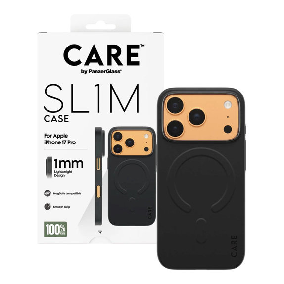 Tok SL1M - iPhone 17 Pro, fekete, PanzerGlass