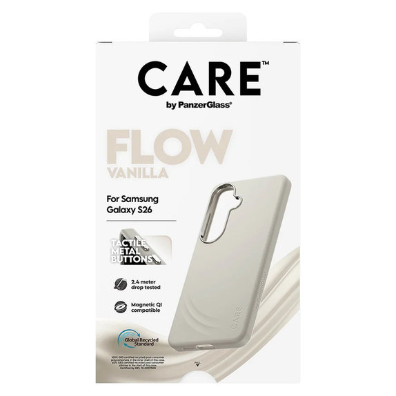Tok FLOW QI-val Samsung Galaxy S26 készülékhez, Vanilla, PanzerGlass