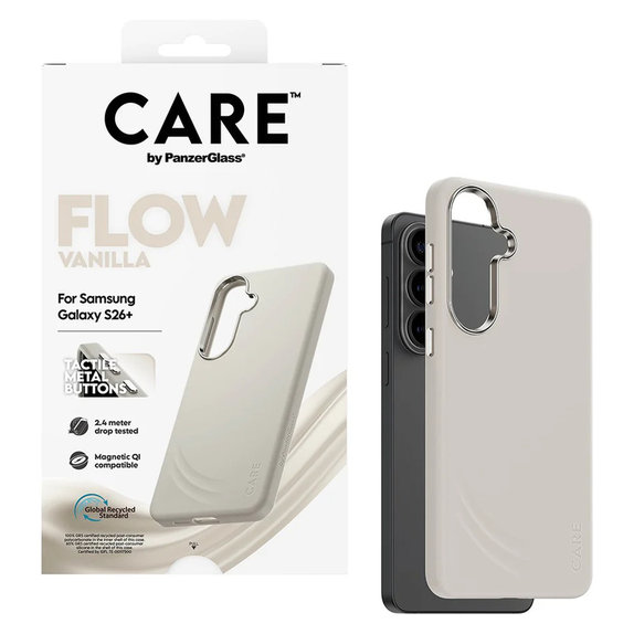 Tok FLOW QI-val Samsung Galaxy S26+ készülékhez, Vanilla, PanzerGlass