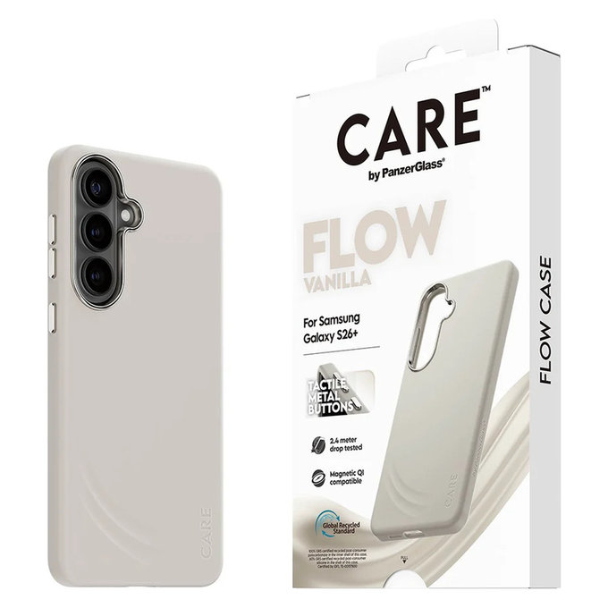 Tok FLOW QI-val Samsung Galaxy S26+ készülékhez, Vanilla, PanzerGlass