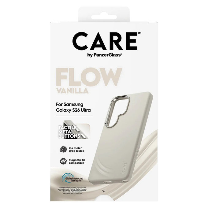 Tok FLOW QI-val Samsung Galaxy S26 Ultra készülékhez, Vanilla, PanzerGlass
