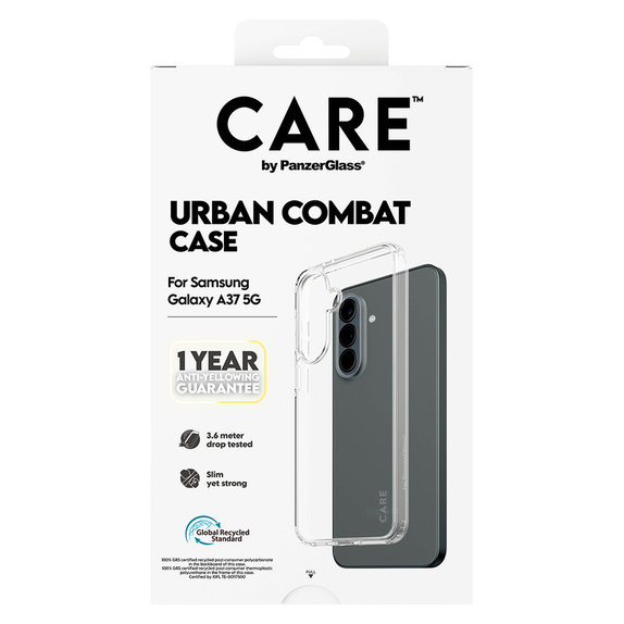 Tok Urban Combat Samsung Galaxy A37 készülékhez, Átlátszó, PanzerGlass