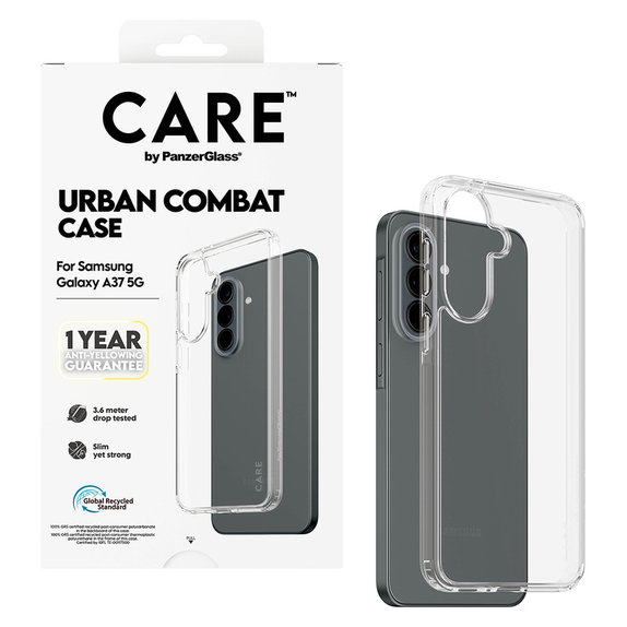 Tok Urban Combat Samsung Galaxy A37 készülékhez, Átlátszó, PanzerGlass