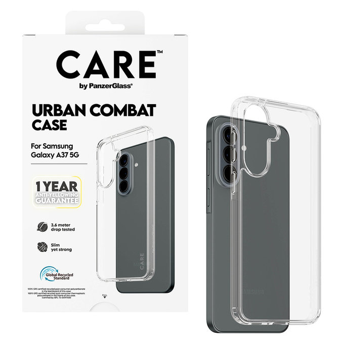 Tok Urban Combat Samsung Galaxy A37 készülékhez, Átlátszó, PanzerGlass