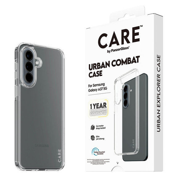 Tok Urban Combat Samsung Galaxy A37 készülékhez, Átlátszó, PanzerGlass