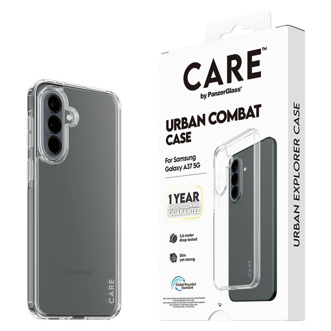 Tok Urban Combat Samsung Galaxy A37 készülékhez, Átlátszó, PanzerGlass