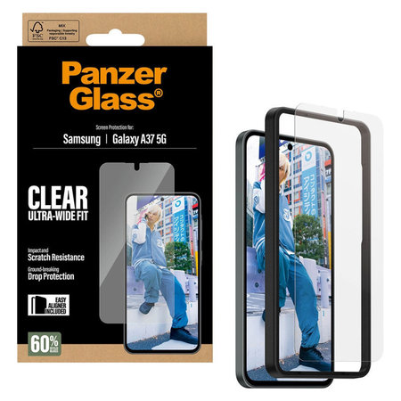 PanzerGlass - UWF edzett üveg applikátorral Samsung Galaxy A37, átlátszó