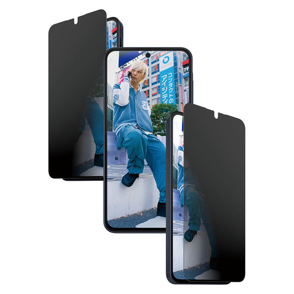 Edzett üveg UWF Privacy applikátorral Samsung Galaxy A37 készülékhez, Átlátszó, PanzerGlass