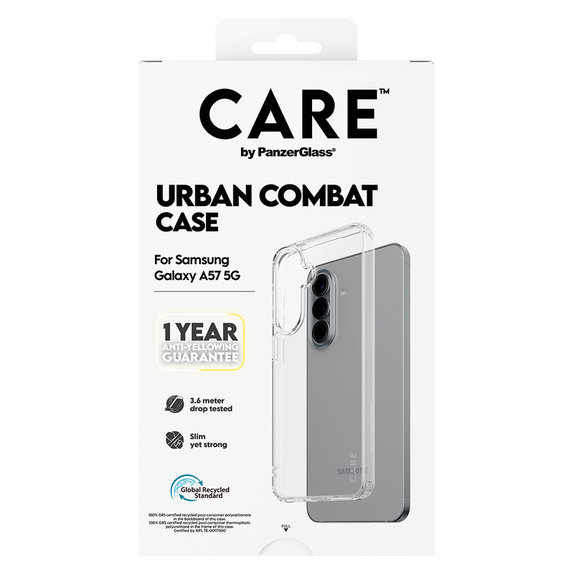 Tok Urban Combat Samsung Galaxy A57 készülékhez, Átlátszó, PanzerGlass
