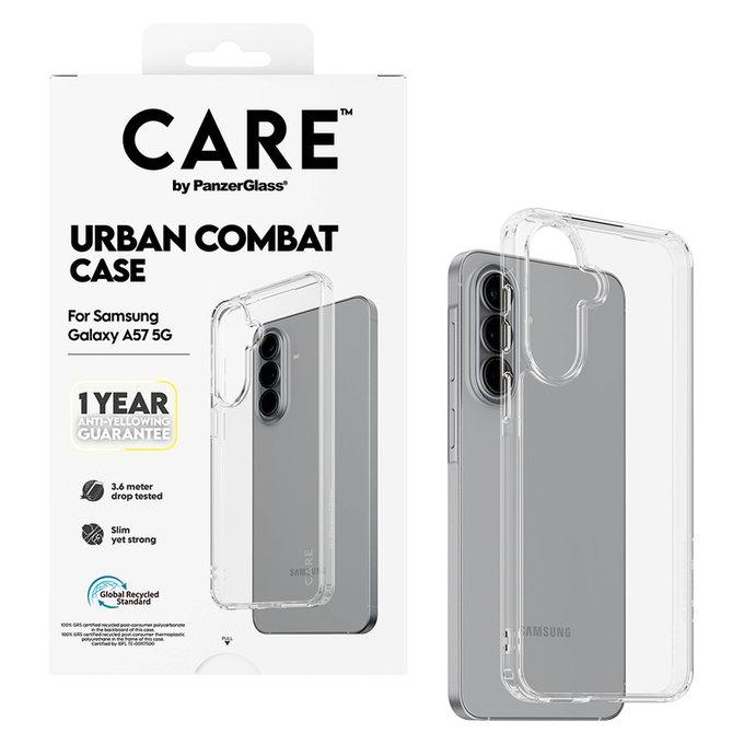 Tok Urban Combat Samsung Galaxy A57 készülékhez, Átlátszó, PanzerGlass