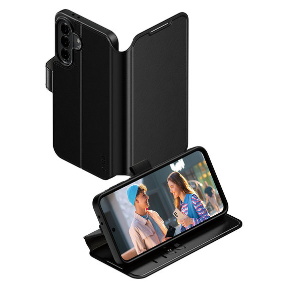 Tok Wallet Kickstand Samsung Galaxy A37 készülékhez, Fekete, PanzerGlass