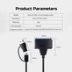 USB 3.0 / USB-C–SATA adapter 2.5" és 3.5" HDD/SSD-hez, tápegységgel