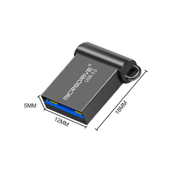 Fém USB pendrive 64 GB, USB 3.0, ezüst