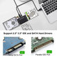 USB 3.0–SATA / IDE adapter 2.5", 3.5" HDD/SSD és optikai meghajtókhoz