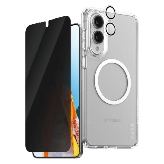 Bundle 3 az 1-ben Privacy Samsung Galaxy S25 Edge készülékhez, PanzerGlass
