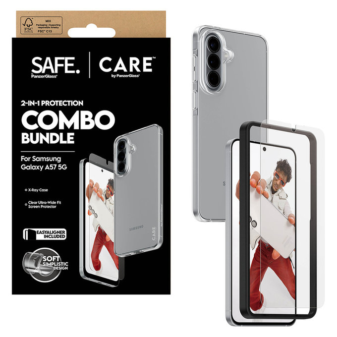 Bundle 2 az 1-ben Samsung Galaxy A57 készülékhez, PanzerGlass