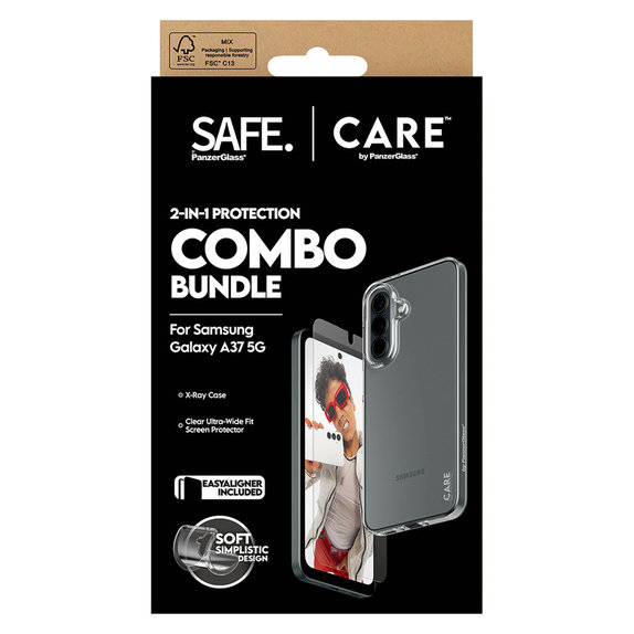 Bundle 2 az 1-ben Samsung Galaxy A37 készülékhez, PanzerGlass