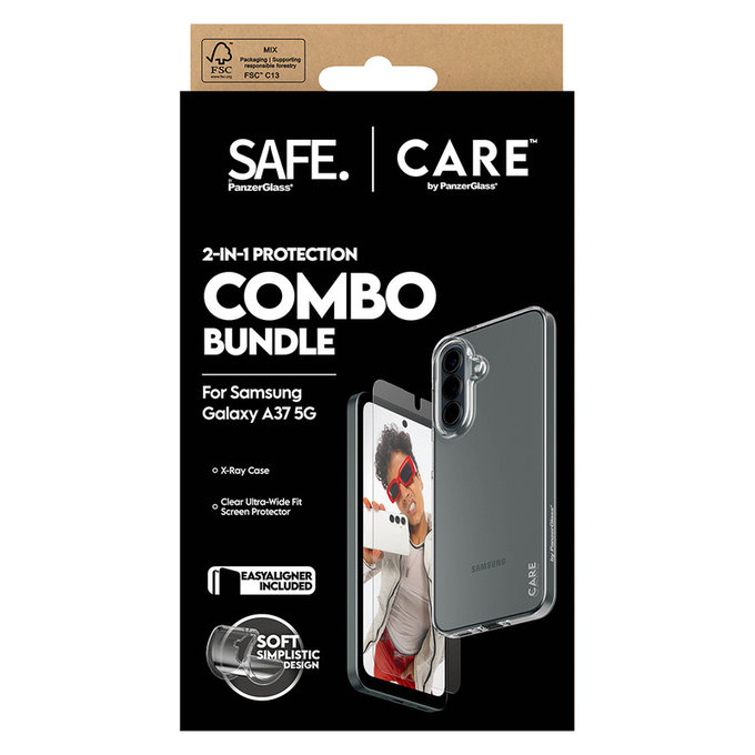 Bundle 2 az 1-ben Samsung Galaxy A37 készülékhez, PanzerGlass