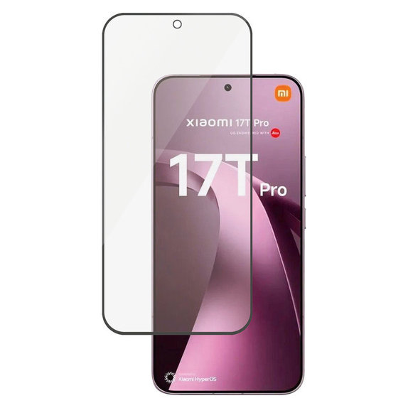Edzett üveg UWF Xiaomi 17T Pro készülékhez, Fekete, PanzerGlass