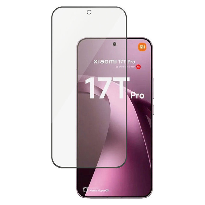 Edzett üveg UWF Xiaomi 17T Pro készülékhez, Fekete, PanzerGlass