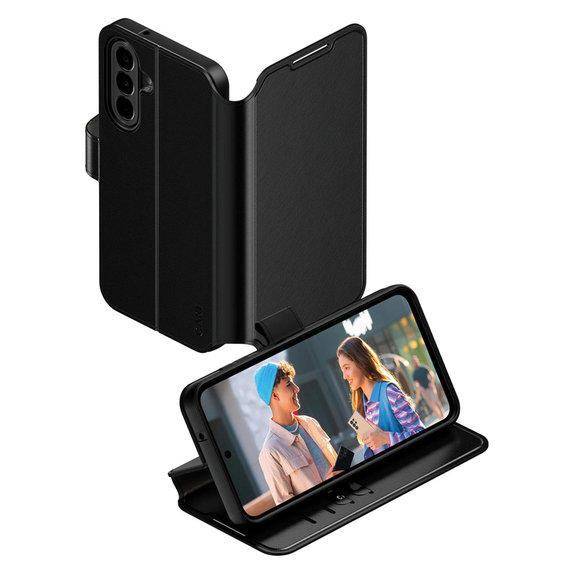 Tok Wallet Kickstand Samsung Galaxy A27 készülékhez, Fekete, PanzerGlass