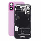 Hátsó ház üveg iPhone 16 készülékhez, Pink, Pulled A