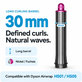 Hosszú göndörítő henger Dyson Airwrap HS01, HS05 készülékhez, 30 mm, Nickel / Fuchsia