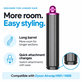 Hosszú göndörítő henger Dyson Airwrap HS01, HS05 készülékhez, 40 mm, Nickel / Fuchsia