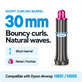 Rövid göndörítő henger Dyson Airwrap HS01, HS05 készülékhez, 30 mm, Nickel / Fuchsia