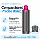 Rövid göndörítő henger Dyson Airwrap HS01, HS05 készülékhez, 40 mm, Nickel / Fuchsia
