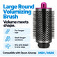 Nagy kerek volumennövelő kefe Dyson Airwrap HS01, HS05 készülékhez, Iron / Fuchsia
