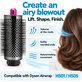 Nagy kerek volumennövelő kefe Dyson Airwrap HS01, HS05 készülékhez, Iron / Fuchsia